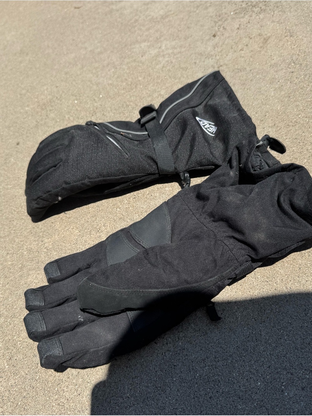 Black Heated Ski/Snow Gloves XL